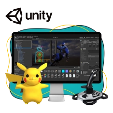 Мир игр на Unity 2D на популярном движке + AI-помощники - КИБЕРшкола программирования для детей, компьютерные курсы для школьников, начинающих и подростков - KIBERone г. Симферополь