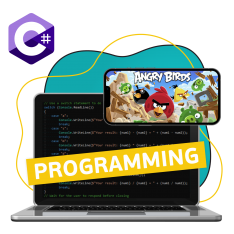 Программирование на C#. Удивительный мир 2D-игр - КИБЕРшкола программирования для детей, компьютерные курсы для школьников, начинающих и подростков - KIBERone г. Симферополь