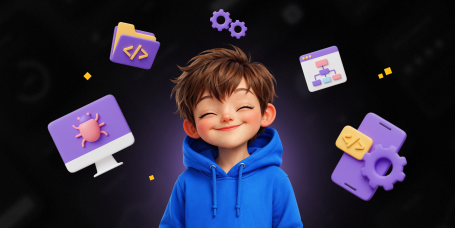 Идеальный сайт с нуля: код, дизайн и AI-помощник - КИБЕРшкола программирования для детей, компьютерные курсы для школьников, начинающих и подростков - KIBERone г. Симферополь